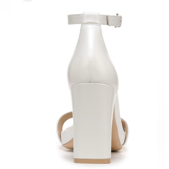 Naturalizer White Block Heel Sandals - Picture 3 of 8